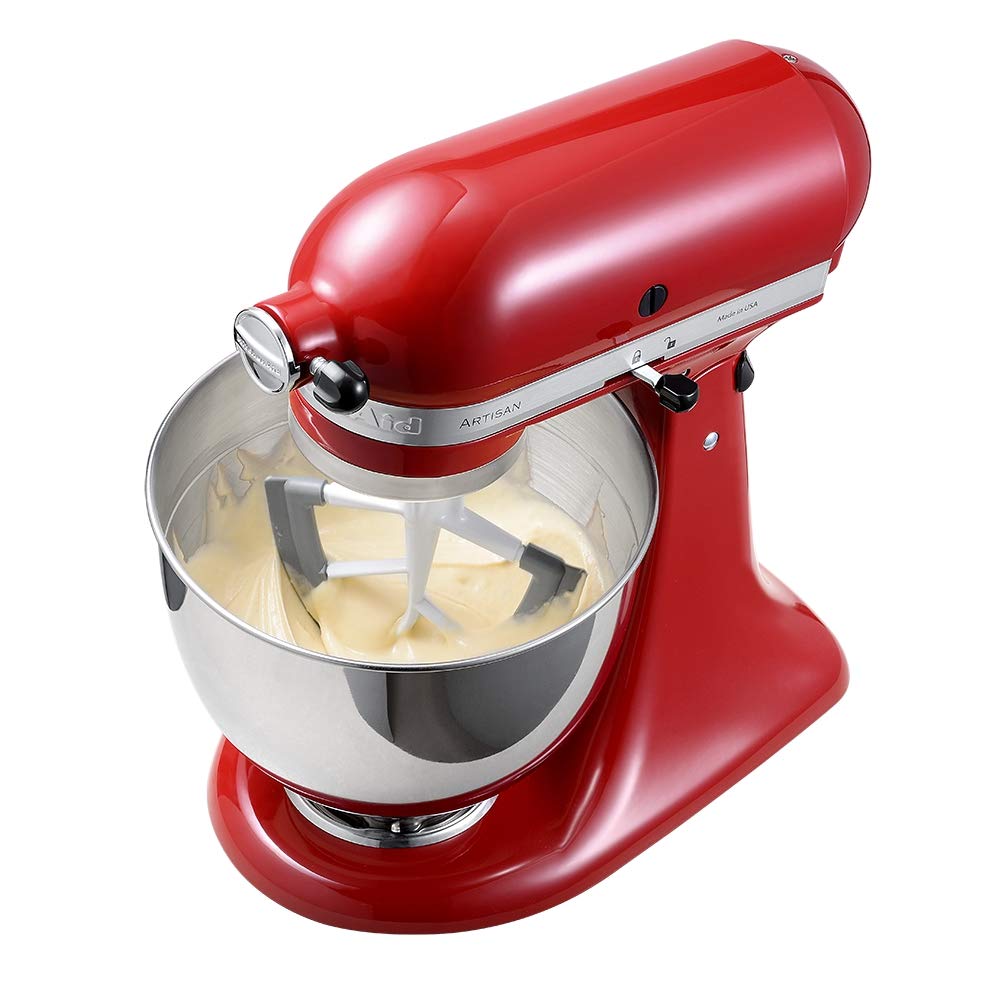 Flex Edge Beater For Kitchenaid 4.5/5 Qt Tilt Head Stand Mixer, Beater With Double Silicone Edge, Mixer Paddle, Perfect 4.5/5 Qu