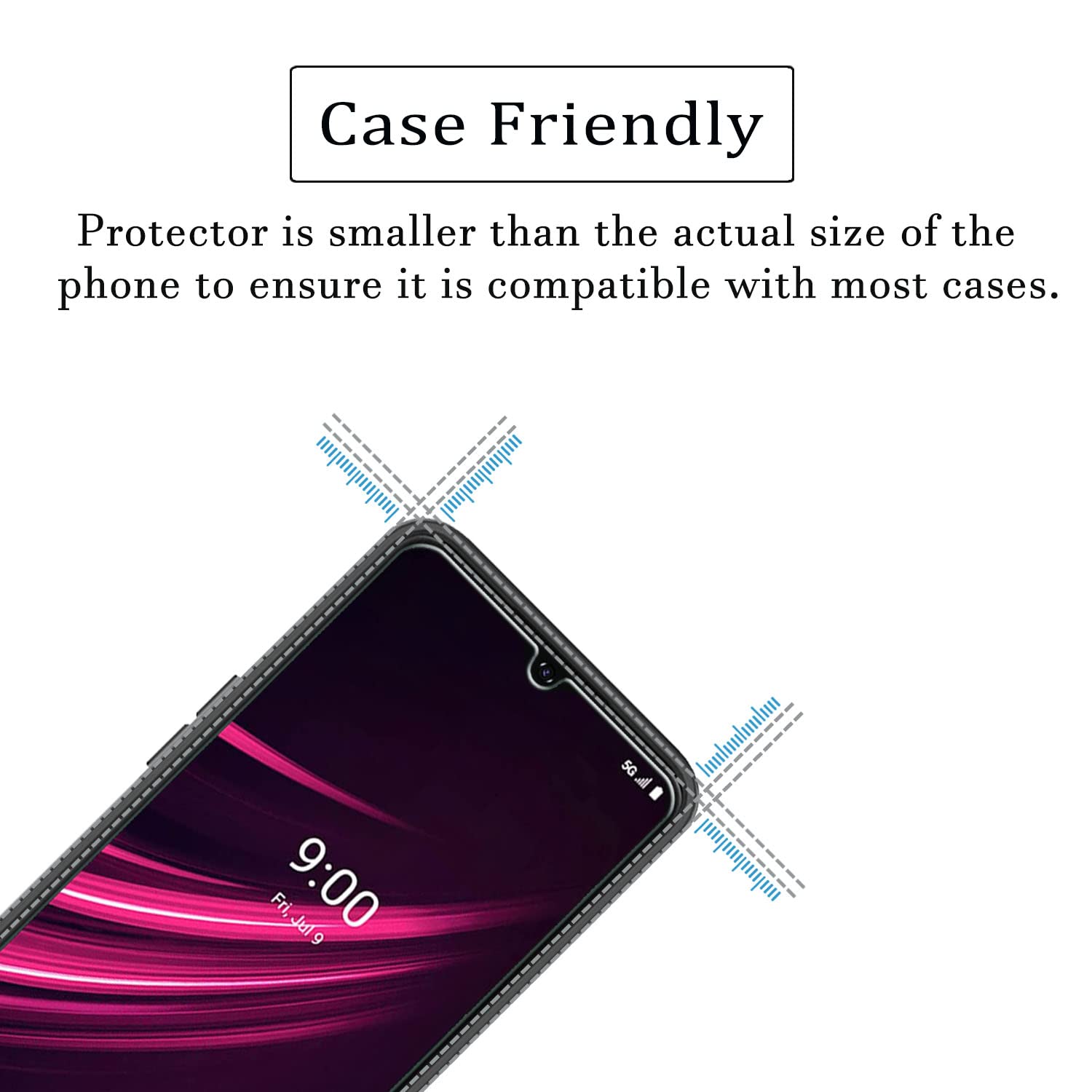 Douglass T Mobile Revvl V+ 5G Screen Protectors (3 Pack), 9H Tempered Glass Film For T Mobile Revvl V Plus 5G Anti Scratch Anti