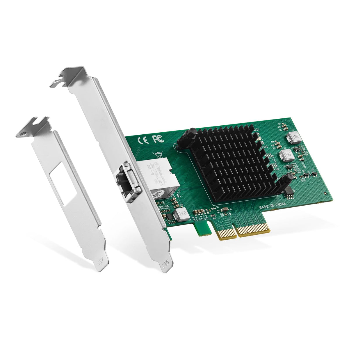 Binardat 10G Ethernet Pcie Network Adapter, Aquantia Aqc107 Chip Lan Controller, 10G/5G/2.5G/1G/100Mbps Rj45 Nic Card,Support Px