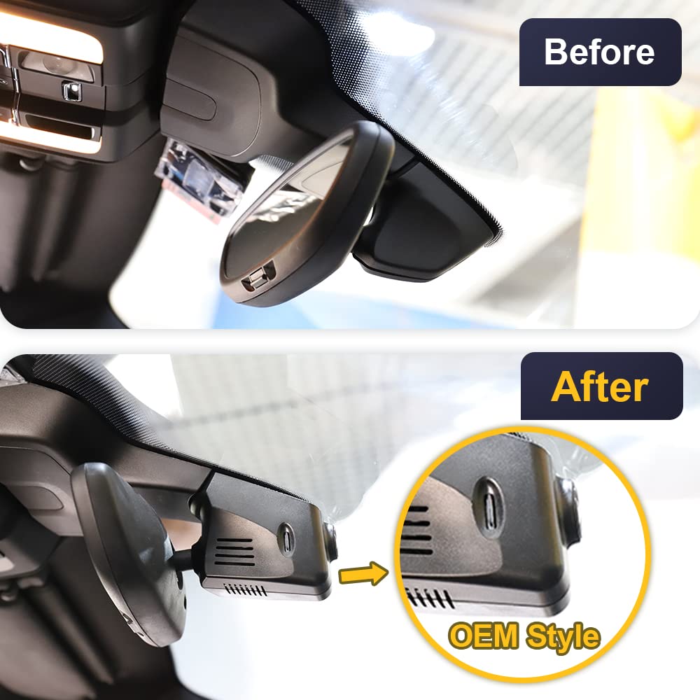 Fitcamx 4K Dash Cam Compatible With Porsche 718 Boxster Cayman 981 987 982 911 Turbo (Model C), Integrated Oem Look, Uhd 2160P V