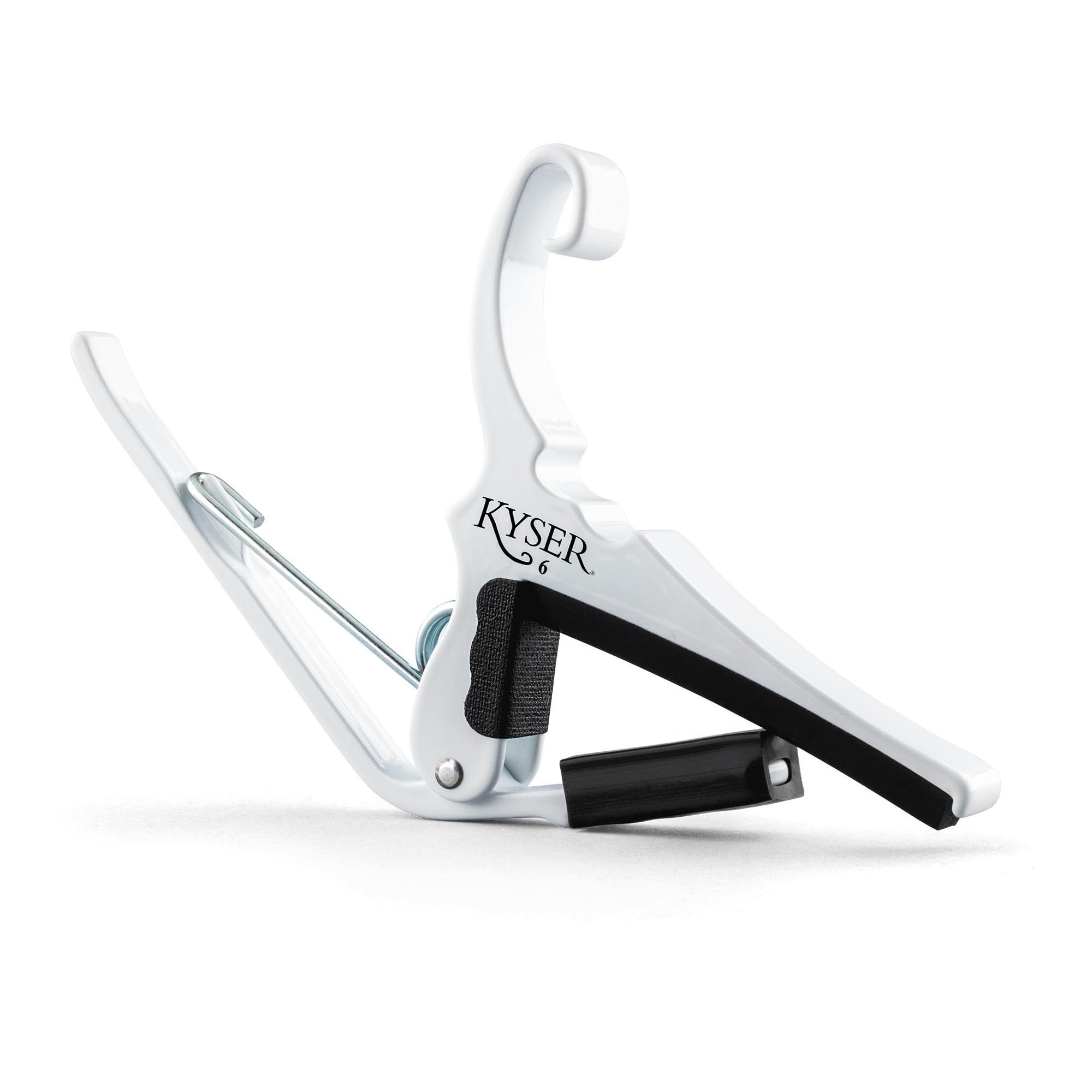 Kyser Quick Change Guitar Capo For 6 String Acoustic Guitars, Pure White, Kg6W