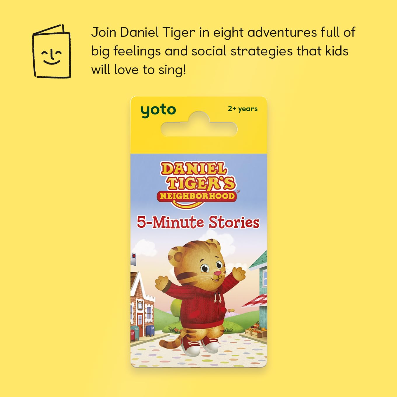 Yoto Daniel Tigers Neighborhood 5 Minute Stories   Kids Audio Card For Use With Yoto Player & Mini All In 1 Audio Player, Screen