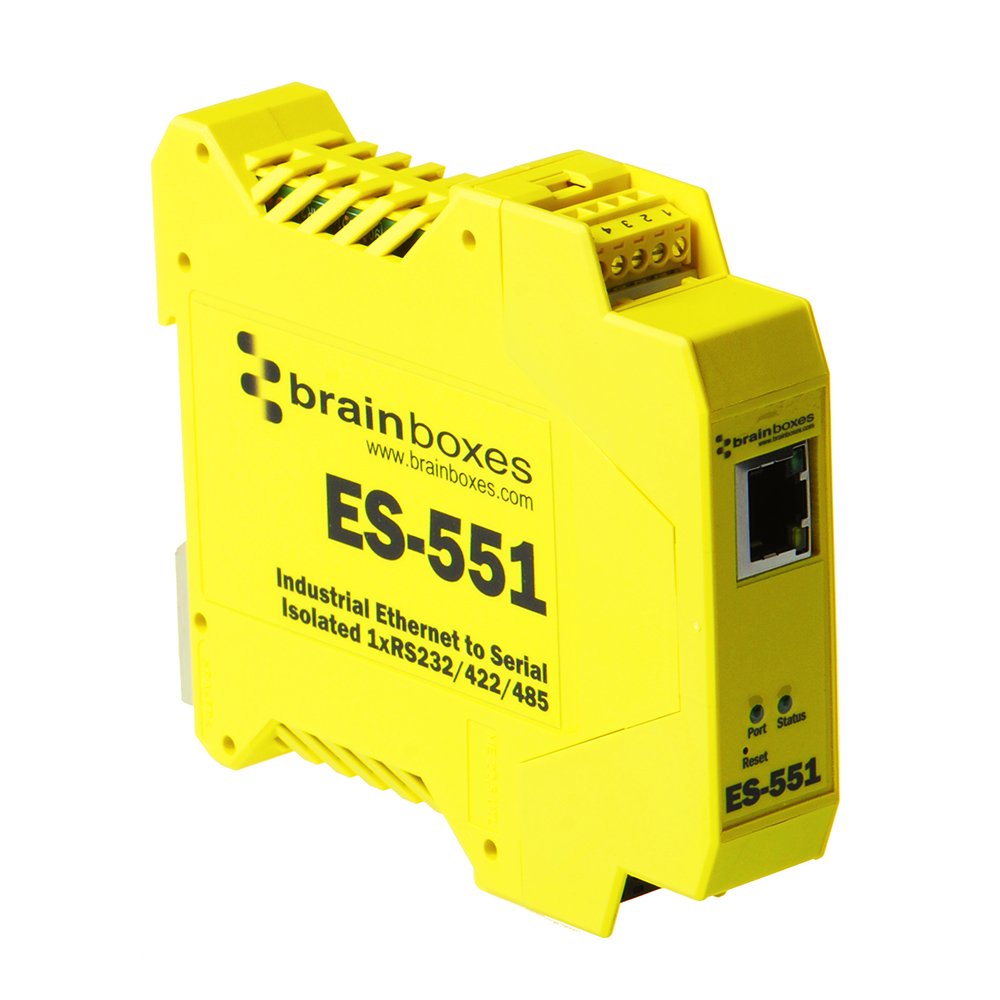 Brainboxes - Device Server - 10MB LAN, RS-232, RS-422, RS-485 (ES-551)