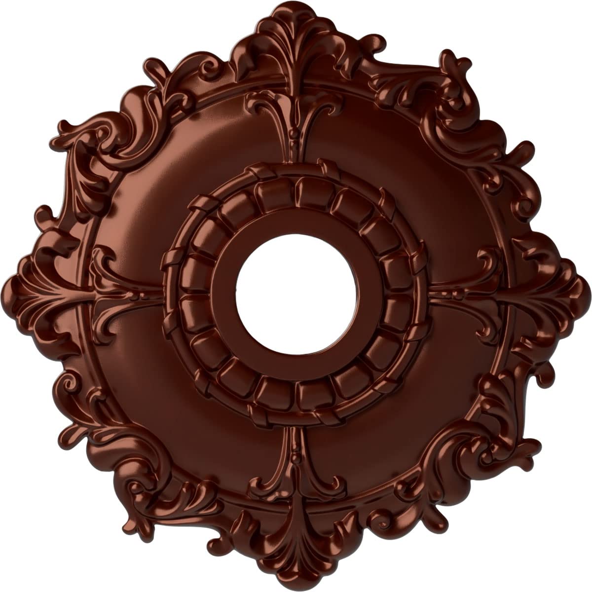 Ekena Millwork CM18RLACS Riley Ceiling Medallion, Antique Copper