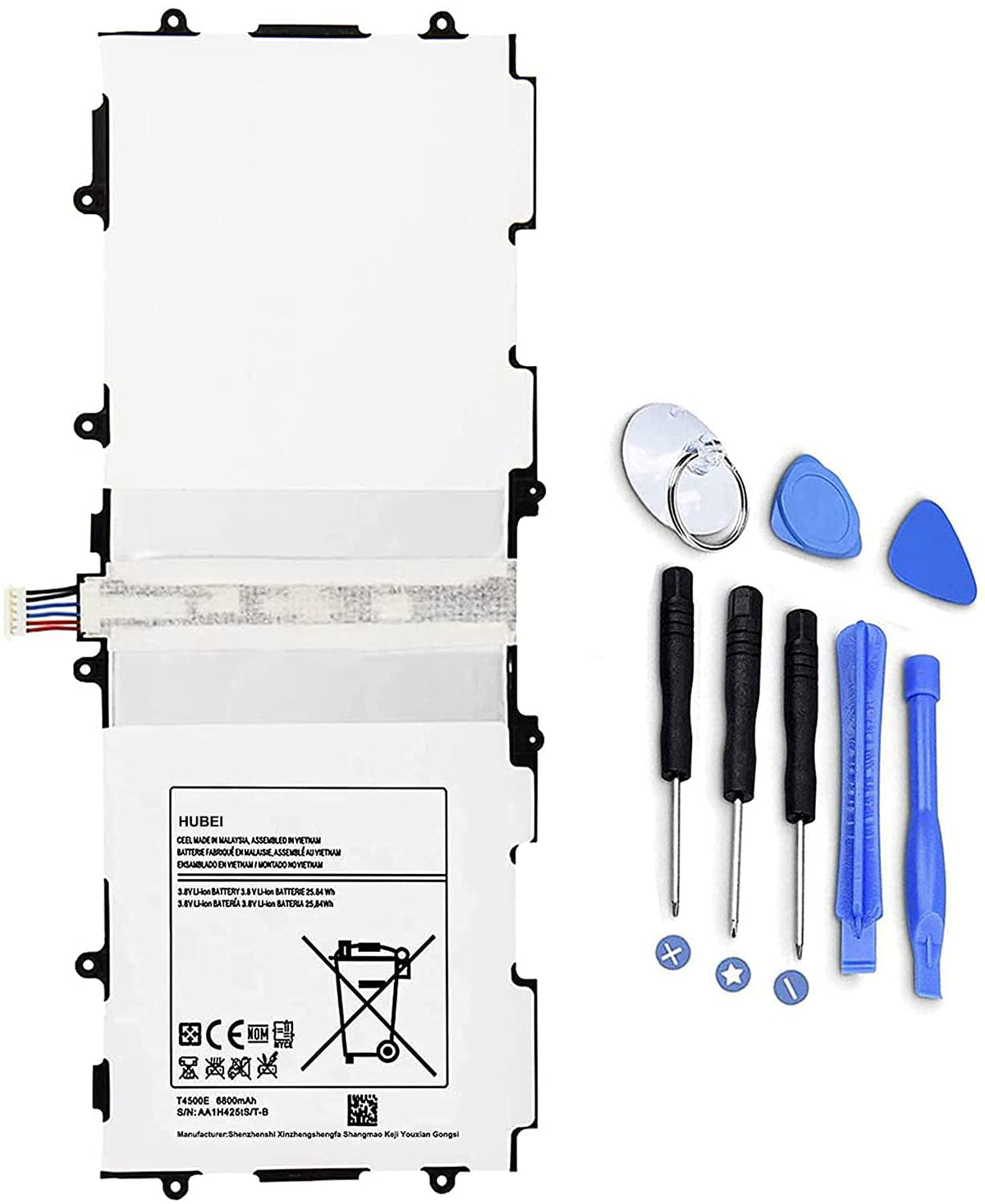 T4500E T4500C Tablet Battery Replacement For Samsung Galaxy Tab 3 10.1 Gt P5200(3G & Wifi) Gt P5210(Wifi) Gt P5220(Lte, 3G & Wif