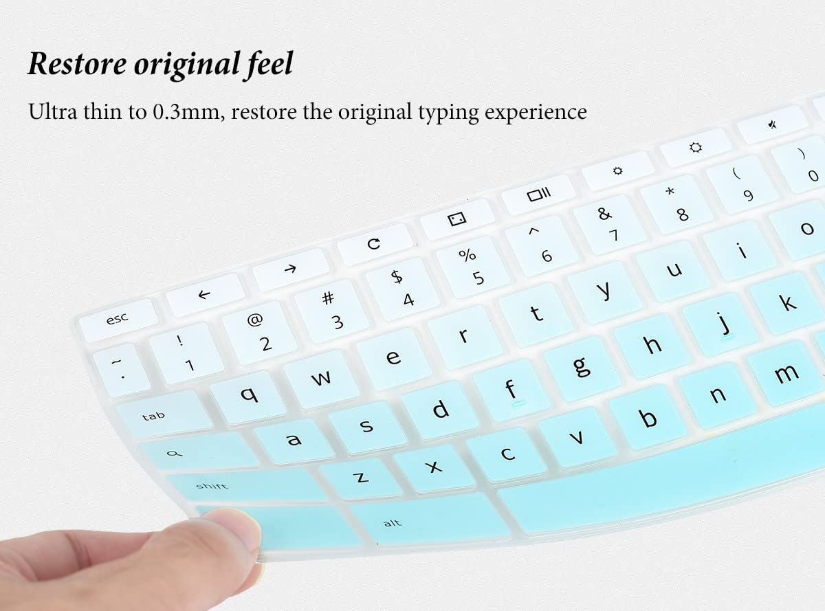 Casedao Keyboard Cover For Acer Chromebook 315 Cb315 3Ht C296/C6Xf/C16B 15.6 Inch,Acer 715 Cb715 15.6''/Acer 317 17.3''[Not With