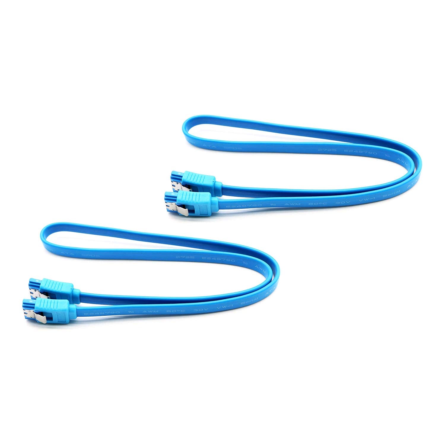 Saisn Hdd Ssd Mounting Bracket 2.5 To 3.5 Adapter Hard Drive Holder (Single Drive, 2 Pack + Blue Sata Iii Cables)