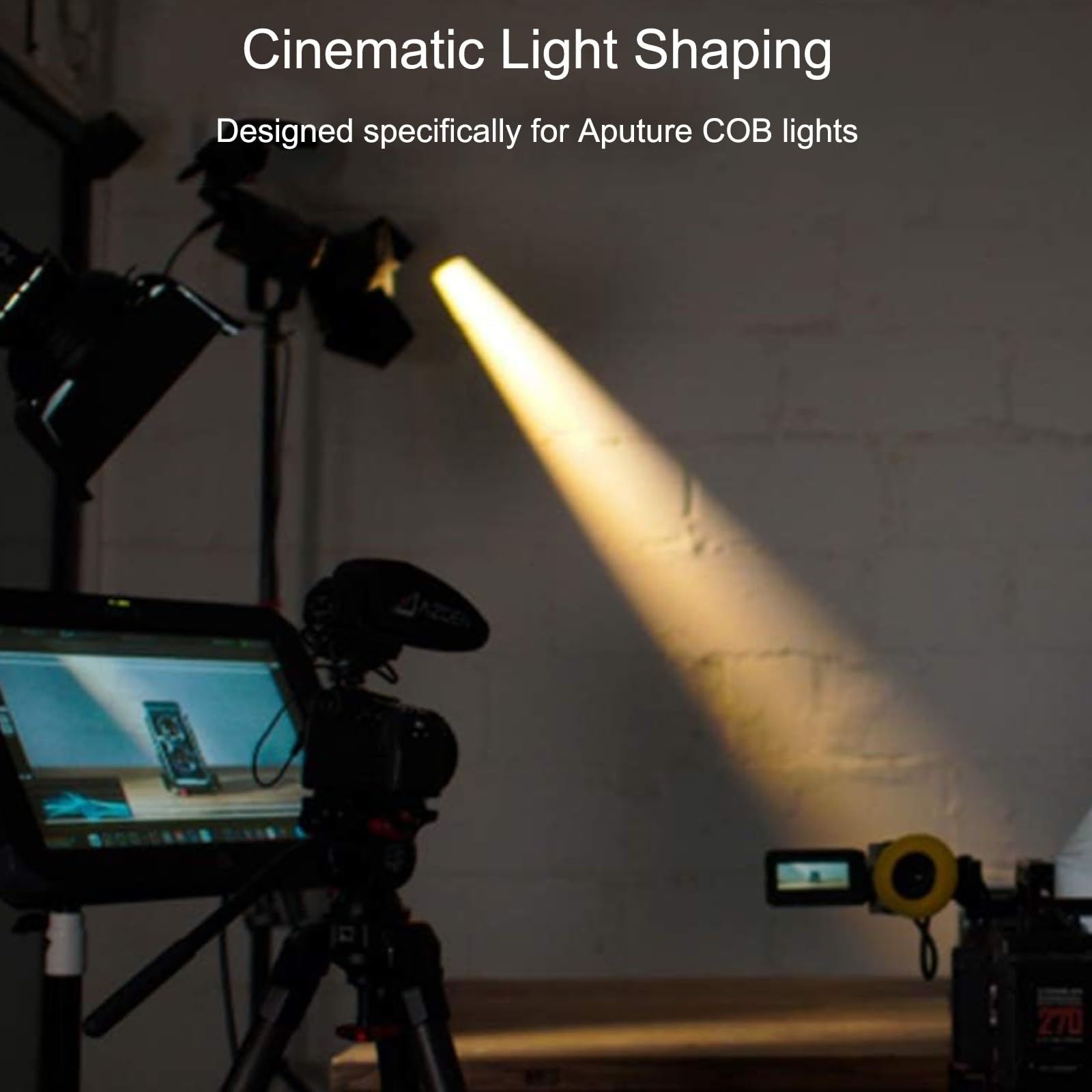 Aputure Barn Doors With 30 Honeycomb Grid Designed For Aputure Bowens Mount Point Source Lights Compatible With Aputure Reflecto