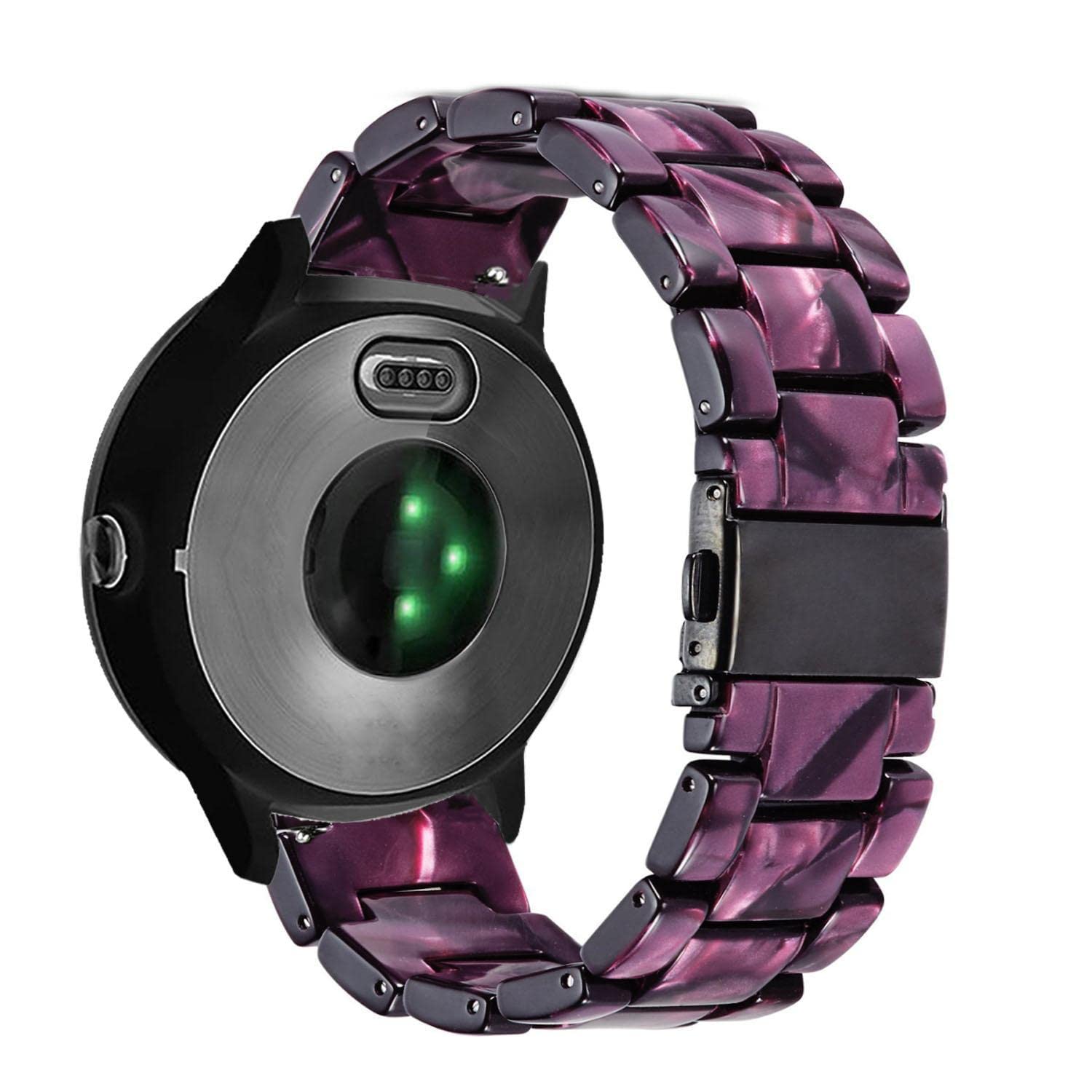 Abanen Watch Band For Garmin Venu 2 Plus/Venu Sq/Venu, 20Mm Quick Release Resin Lightweight Wristband Strap With Stainless Steel