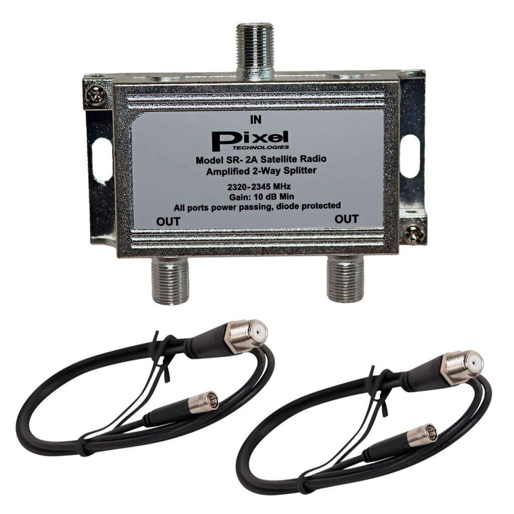 Pixel Technologies Sr 2A 2 Way Satellite Radio Splitter
