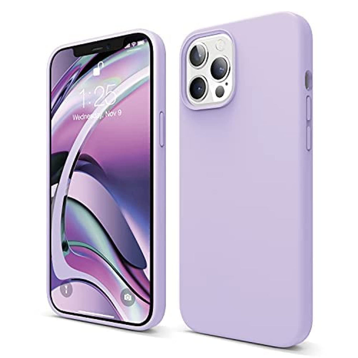 Elago Compatible With Iphone 12 Pro Max Case, Liquid Silicone Case For Iphone 12 Pro Max 67 Inch Purple]   Full Body Protection