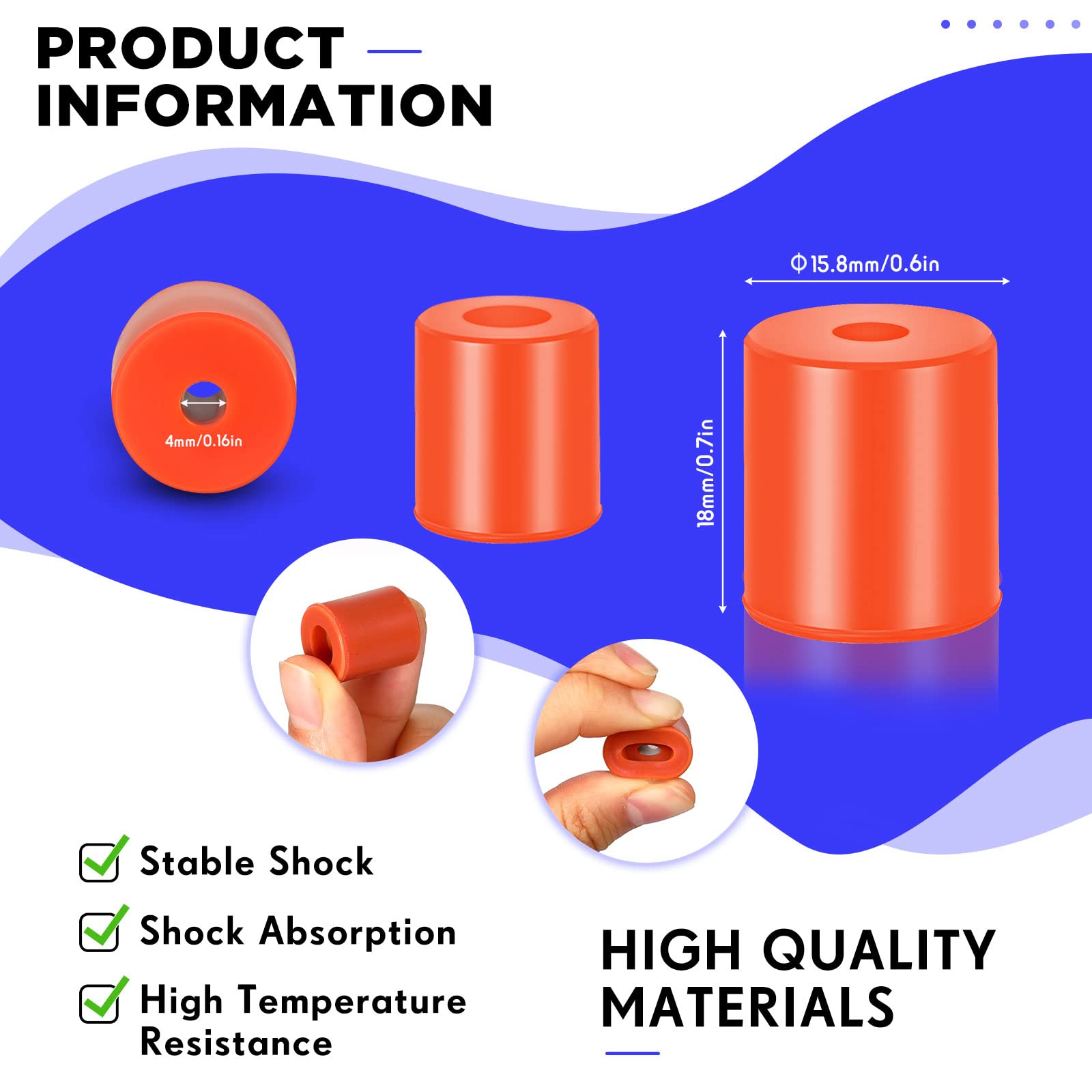 12 Pcs 3D Printer Heatbed Parts Silicone Leveling Solid Bed Mount Heat Resistant 3D Printer Parts Compatible With Cr-10 Ender 3