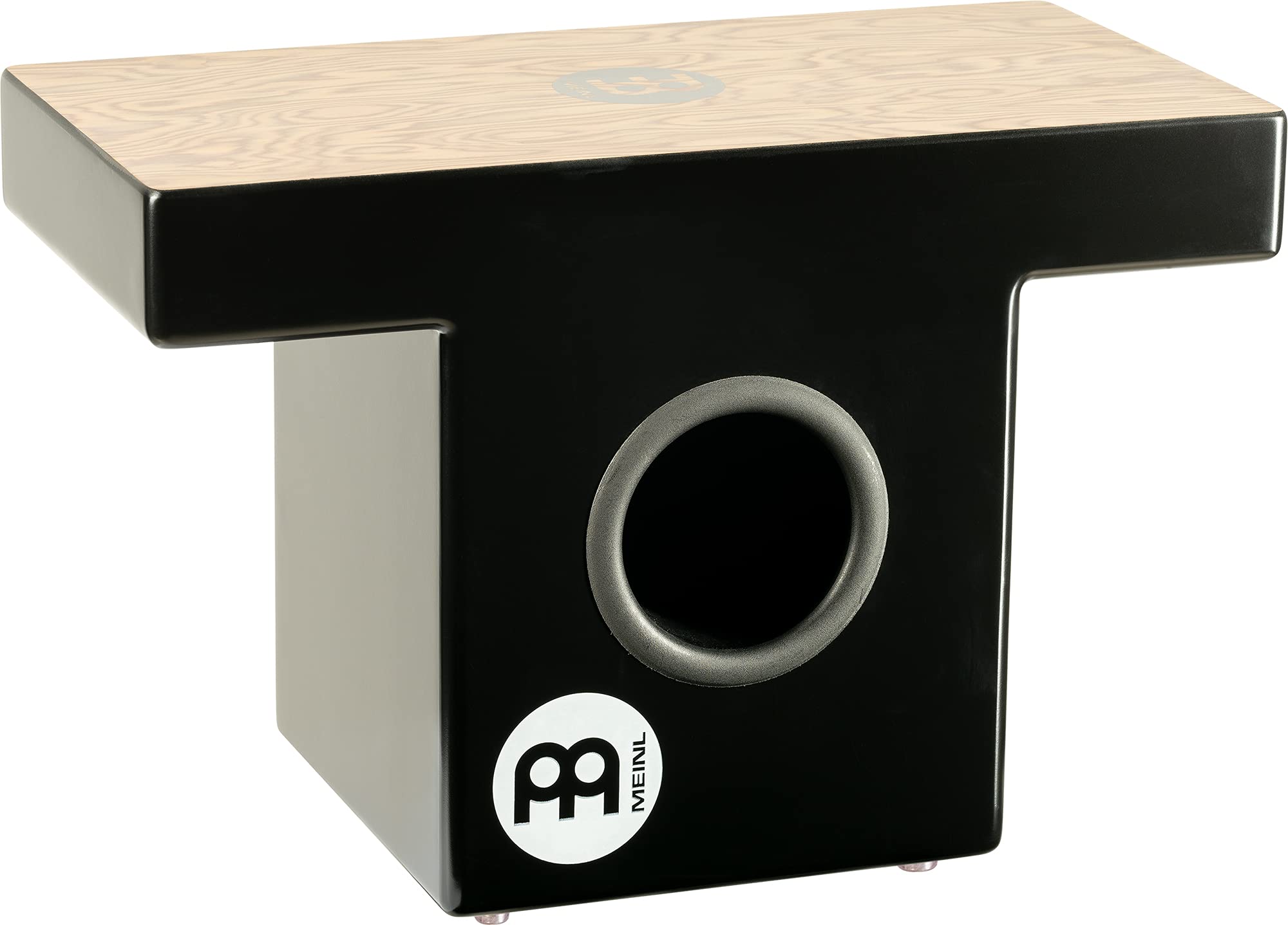 Meinl Slaptop Cajon Box Drum With Internal Snares And Forward Projecting Sound Ports   Not Made In China   Makah Burl Playing Surface, 2 Year Warranty (Topcaj1Mb)