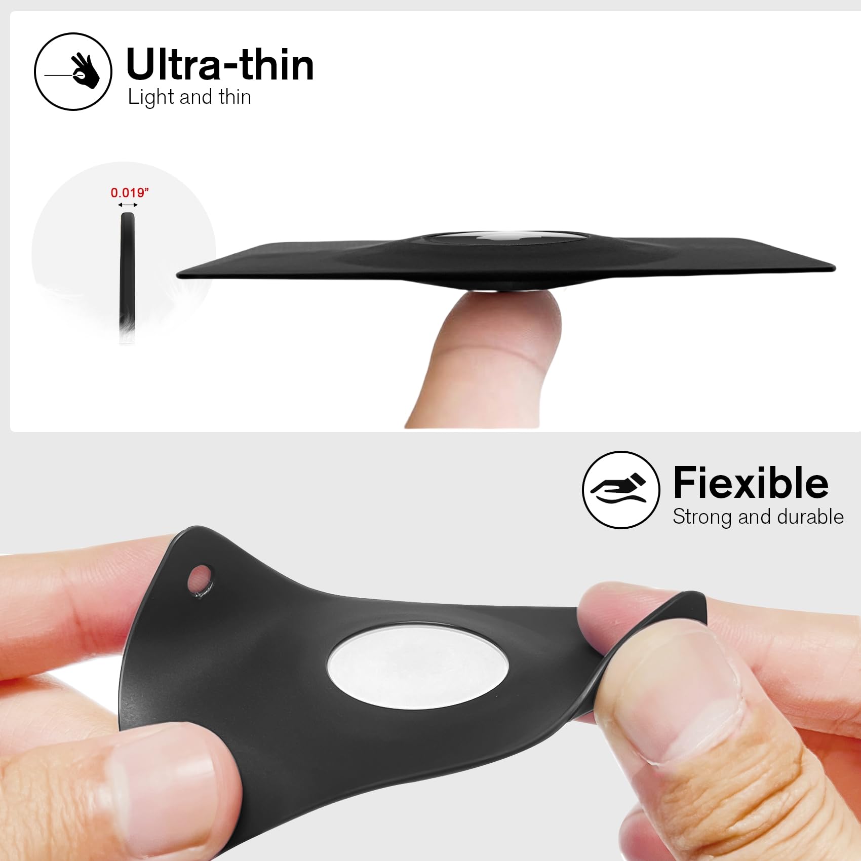 Airtag Wallet Holder Airtag Card Holder 2 Pack, Ultra Thin Card Case For Apple Airtag, Lightweight Airtag Card Holder For Wallet