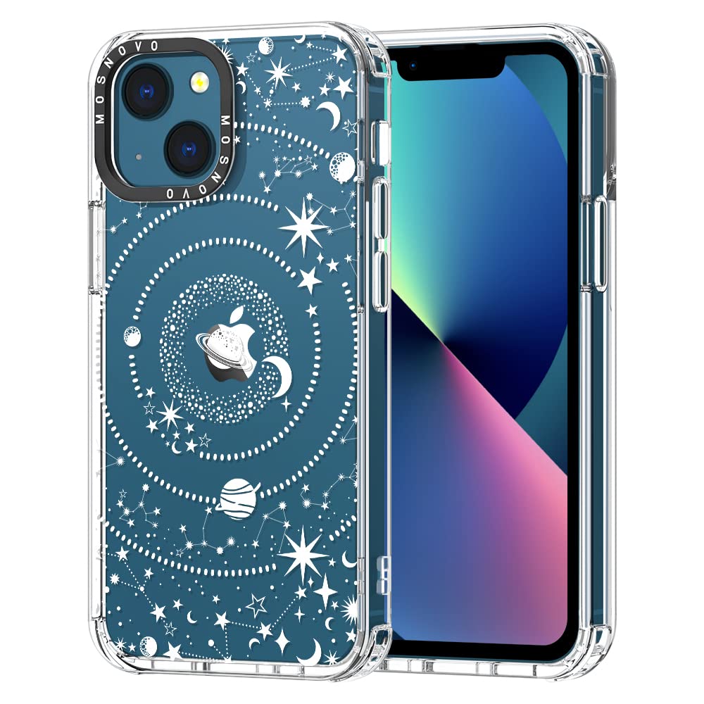 Mosnovo For Iphone 13 Case, [Buffertech 6.6 Ft Drop Impact] [Anti Peel Off] Clear Shockproof Tpu Protective Bumper Phone Cases C
