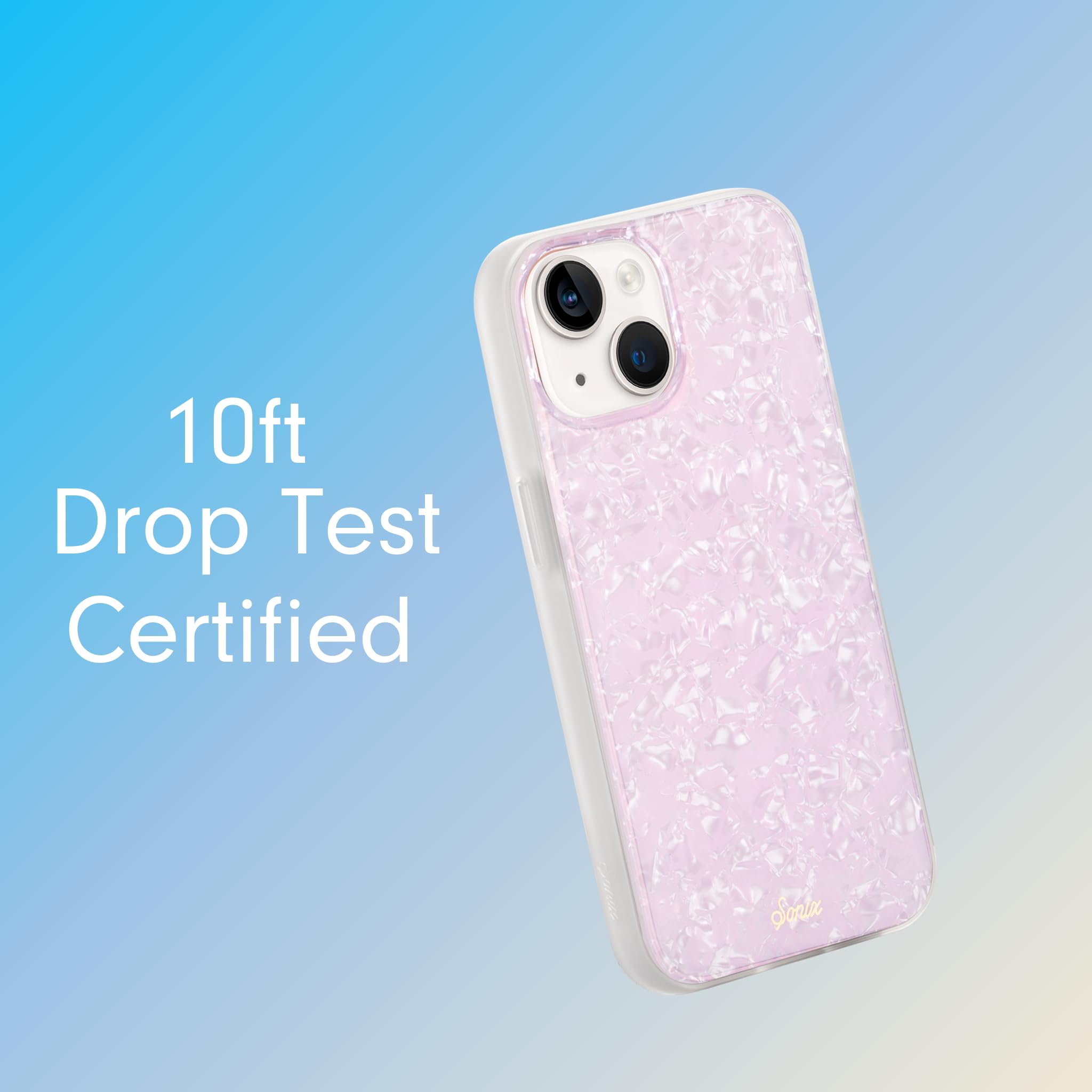 Sonix Case For Iphone 15, 14, 13 | Compatible With Magsafe | 10Ft Drop Tested | Pink Pearl Tort