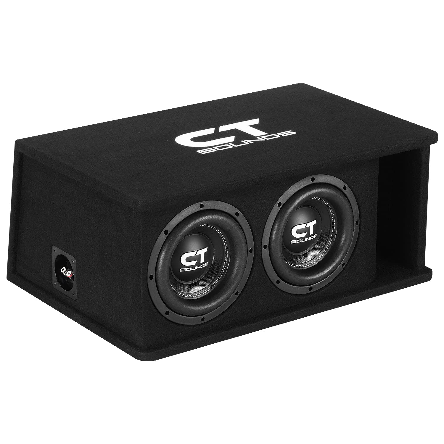 Ct Sounds Dual 8    1600W Loaded Tropo Series Ported Car Subwoofer Box   Tropo 2X8D4