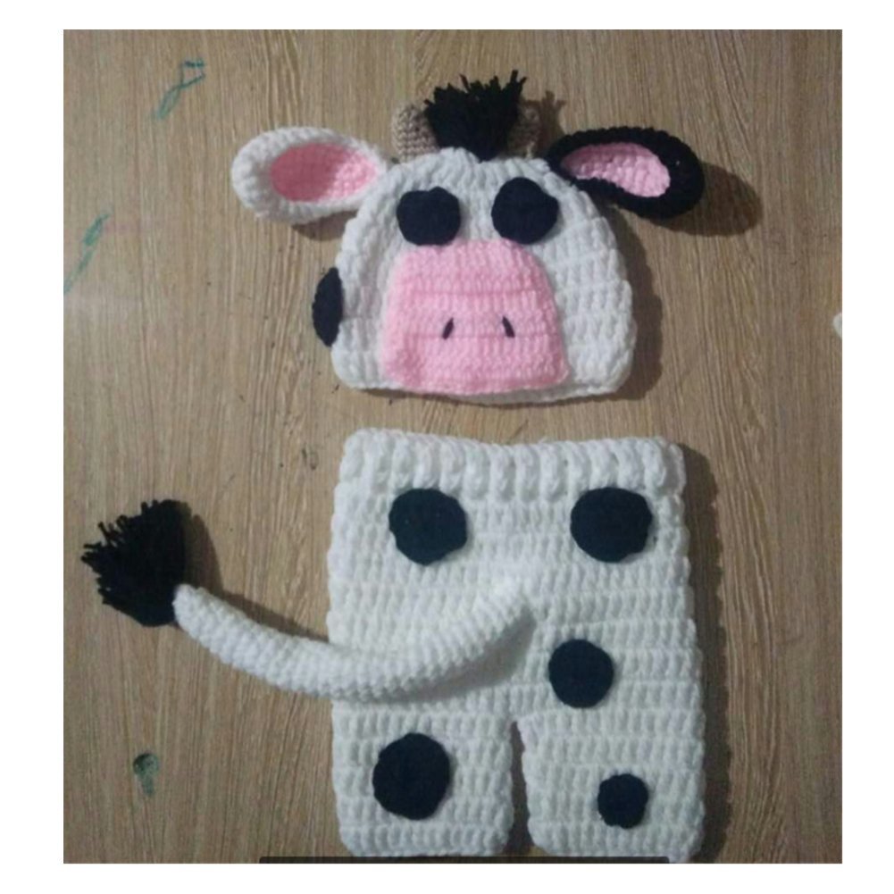 Newborn Baby Photography Props Photo Props Outfits Cows Hat Pants For Girls Photography Shoot