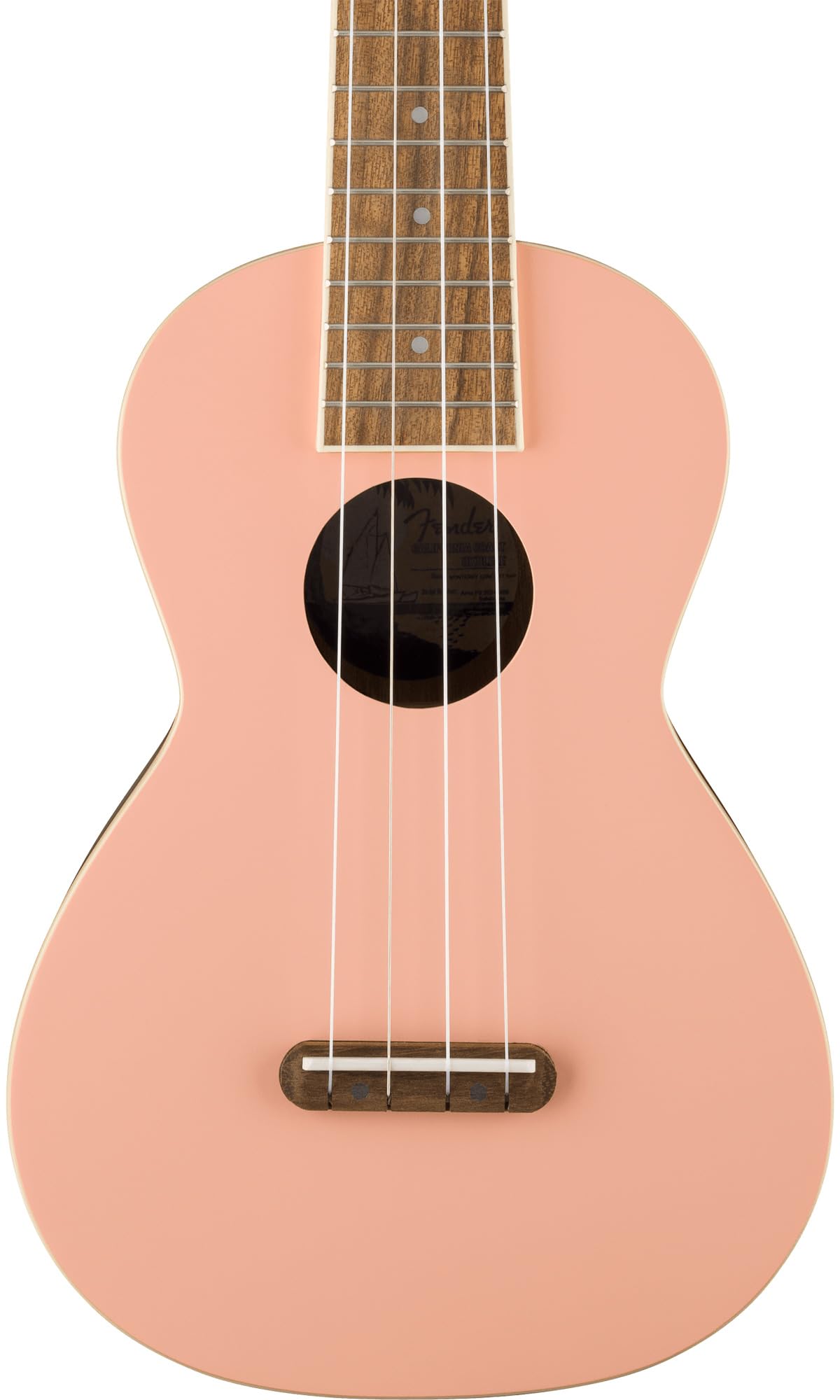 Fender Monterey Concert Ukulele - Shell Pink Bundle With Gig Bag, Tuner, And Austin Bazaar Instructional Dvd
