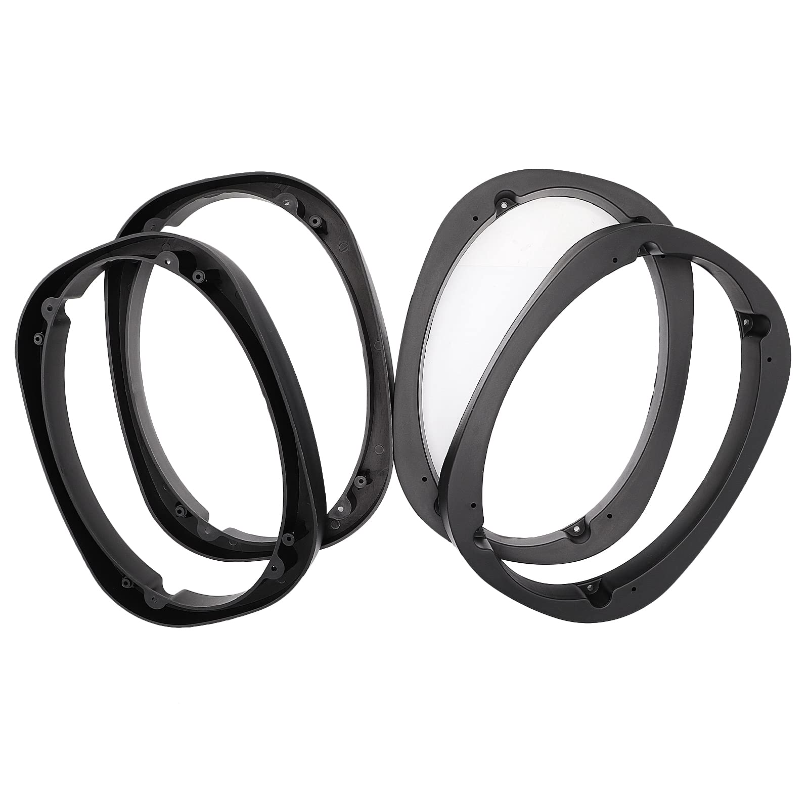 Tuolauthon 4Pcs 6'' X 9'' Universal Plastic Vehicle Car Speaker Spacer Adapter Mount Car Speaker Spacer Mounting Bracket Adapter