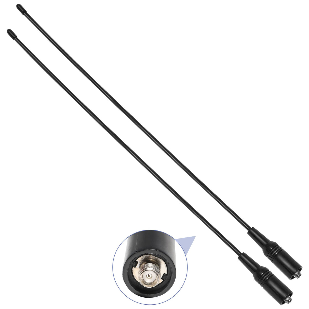 Anina Dual Band Sma Female Antenna Vhf 136 174Mhz Uhf 400 470Mhz For Walkie Talkie Ham Radio Handled Two Way Radio Kenwood Baofe
