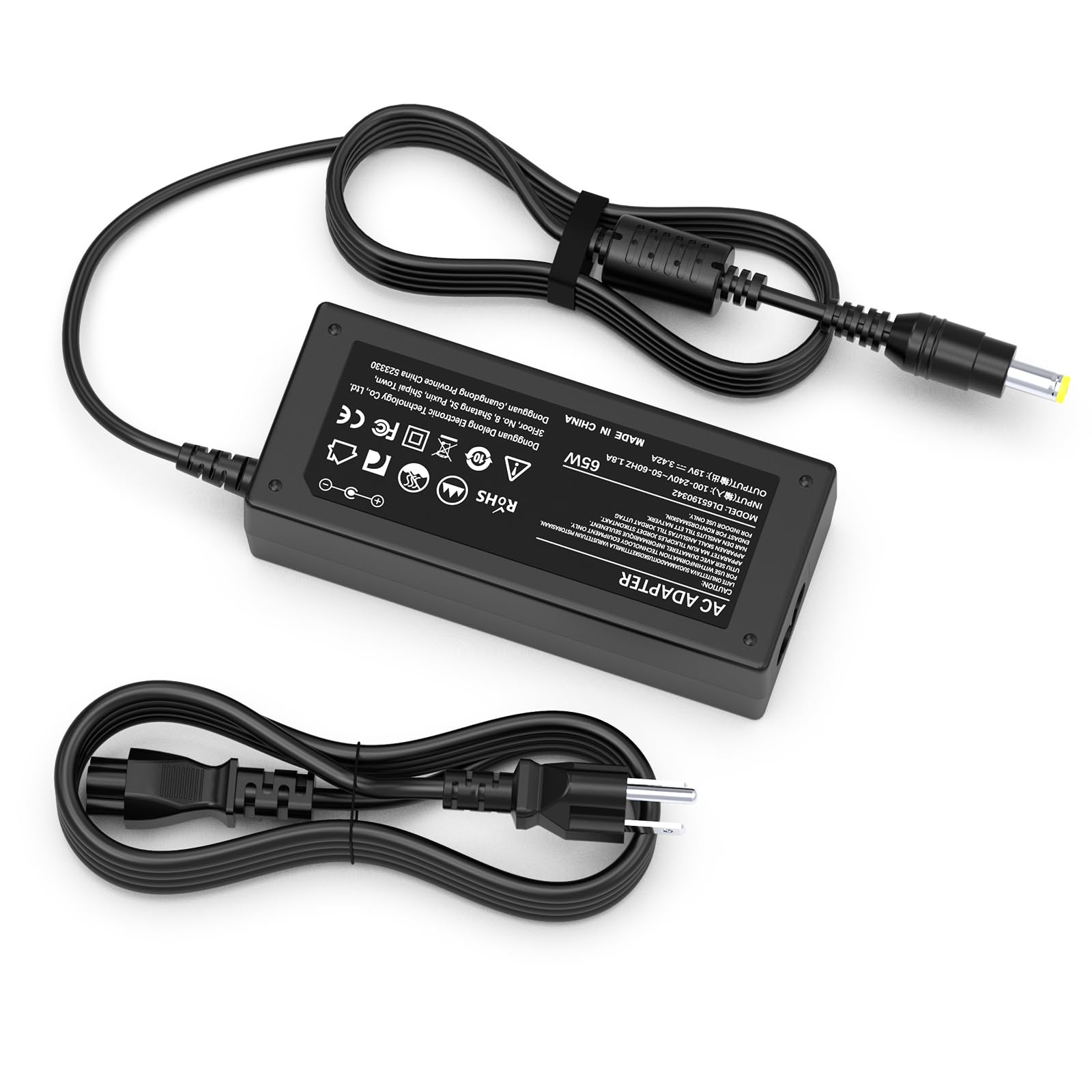 65W Laptop Charger For Acer Aspire 5 A515 43, A515 51, A514 52; A515 43 R19L, A515 43 R5Re, A515 51 58Hd, A515 51G 84Sn, A515 52 78Md, A515 51G 53V6, A515 53K Power Cord Supply
