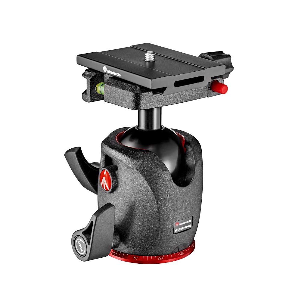Manfrotto Xpro Ball Head With Top Lock Quick Release Plate, High Precision, Fluid Movements, Photography Equipment, For Camera Tripod, For Content Creation