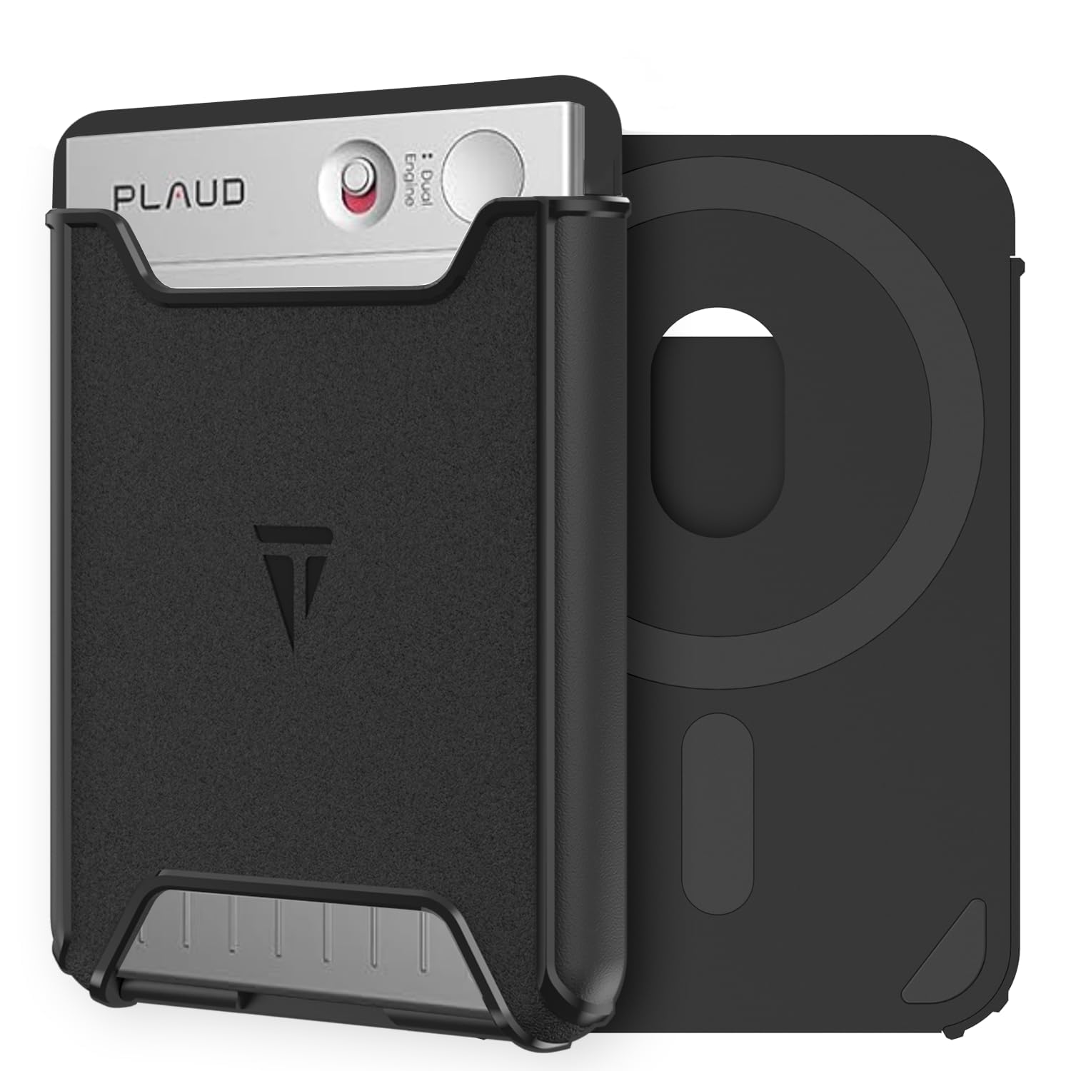 TUDIA Magnetic Holder for PLAUD Note and Plaud Note Pro AI Voice Recorder Case - Hard PC Slim Carrying Protective Cover with Str