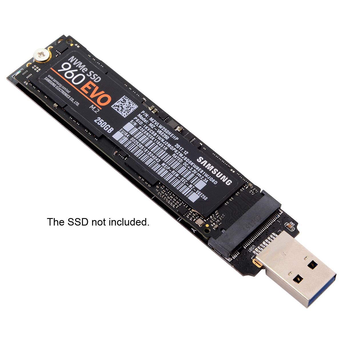 Cy Usb 3.0 Nvme Adapter M-Key M.2 Ngff Ssd External Pcba Conveter Rtl9210 Chipset With Case
