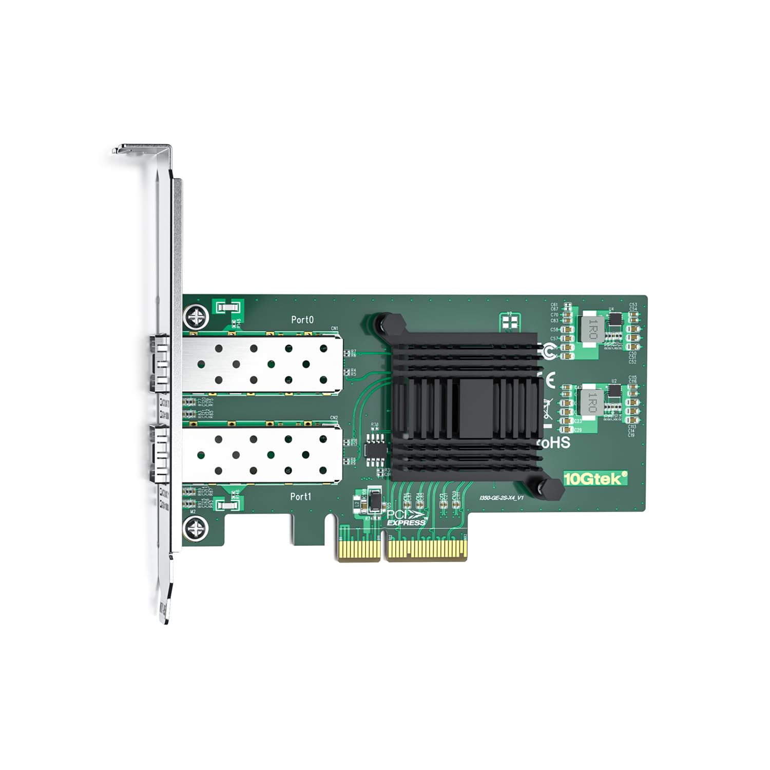 Ipolex Gigabit Dual Port Nic With Intel I350 Controller, 1.25G Ethernet Server Adapter Network Card, Sfp Port, Pcie 2.1 X4, Comp