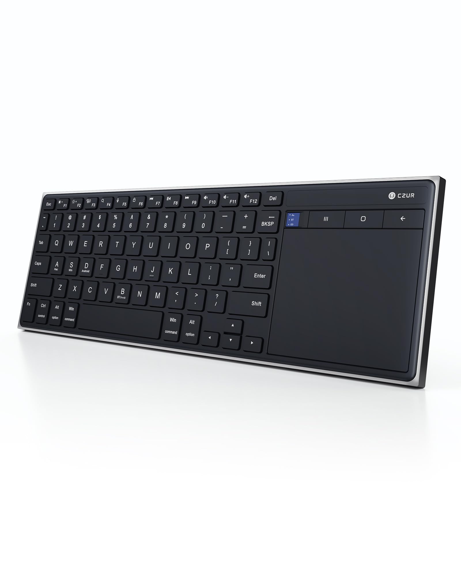 CZUR K5S Bluetooth Keyboard with Touchpad, Wireless & Wired Keyboard