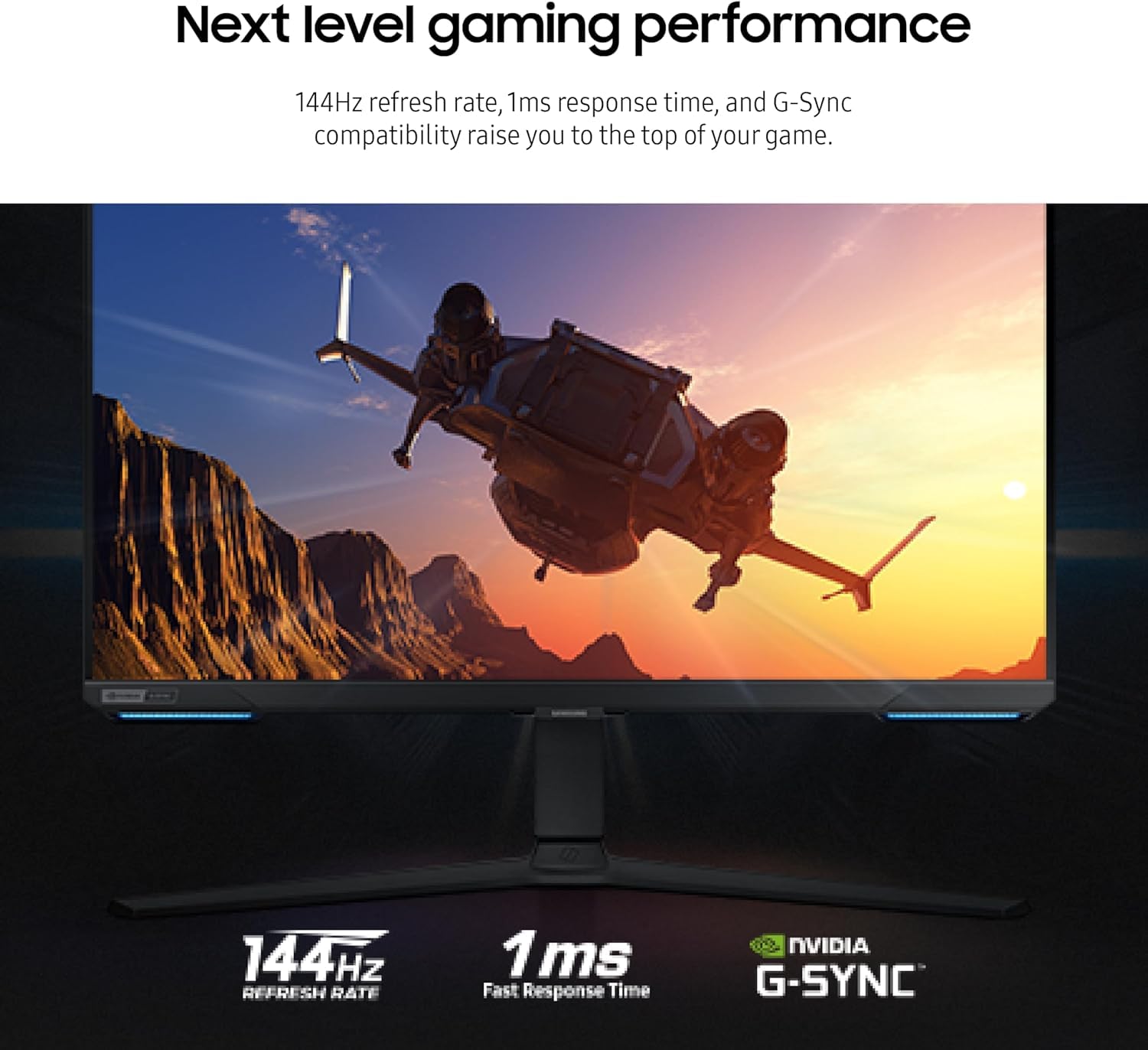 Samsung 28    Odyssey 4K Uhd(3840X2160) Gaming Monitor | Smart Tv | Game Bar | Built-In Speakers | Hdr 400, 144Hz, 1Ms | Freesyn