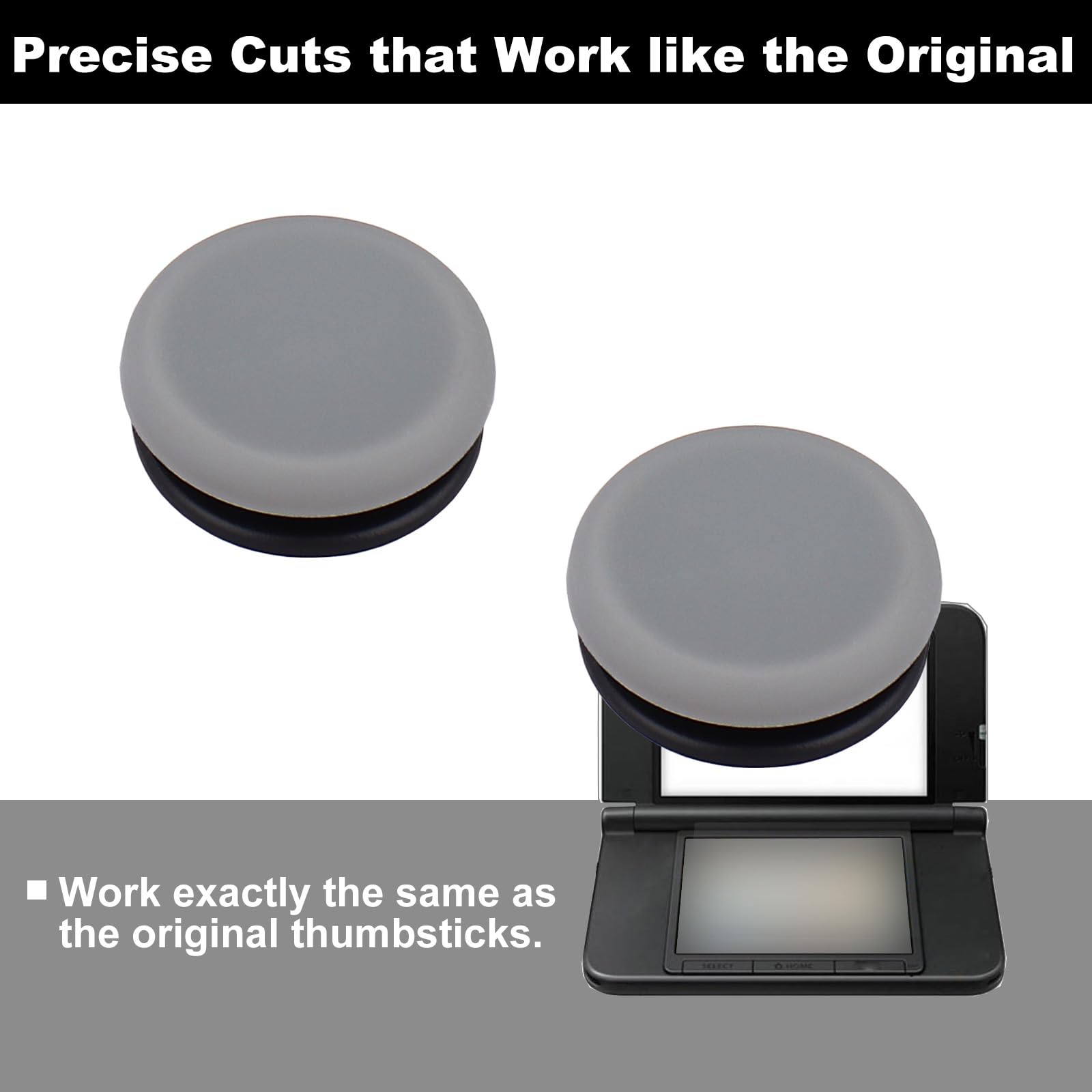 Ikpek 2Pcs Analog Stick Cap Replacement 3D Joystick Cover For 2Ds 3Ds 3Dsxl 3Dsll New 3Ds New 3Dsxl New 3Dsll Controller