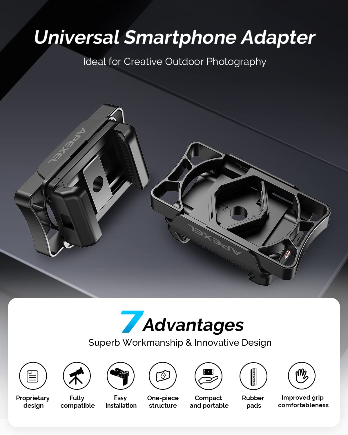 Telescope Phone Adapter, Multipurpose Telescope Smartphone Adapter Mount, Universal Telescope Phone Mount Adapter For Adults Fit