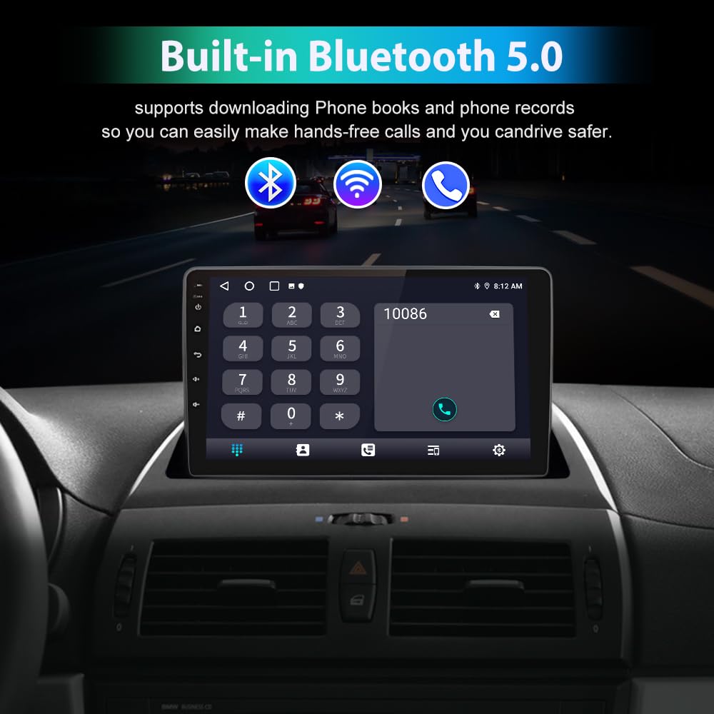 Awesafe Android Car Stereo For Bmw X3 E83 2004 2005 2006 2007 2008 2009 2010 2011 2012 Upgrade Touch Screen Radio With Wireless