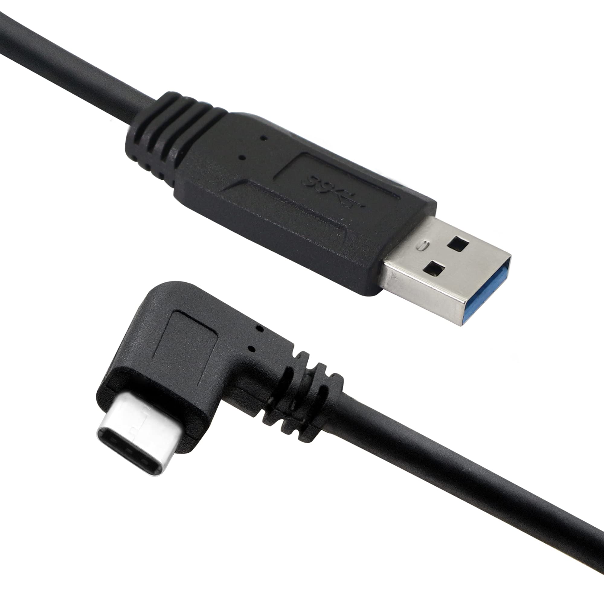 Pngknyocn 90 Degree Usb Type C Short Cable Usb 3.0 (Type A) Male To Usb Right Angle 3.0 (Type C) Male Fast Charge And Data Sync