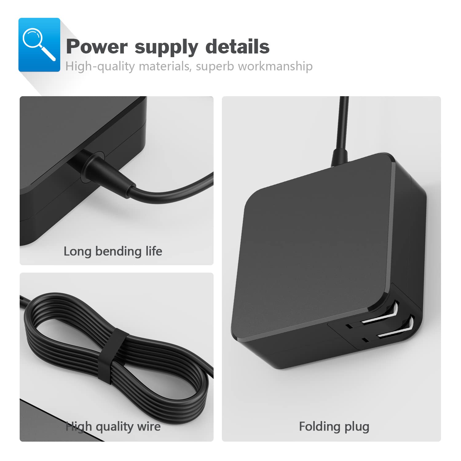 19V Adapter Wall Charger Compatible With Lg Gram 13.3  13  14  15  17  Series Notebook 13Z950 13Z970 14Z950 14Z970 15Z960 15Z970