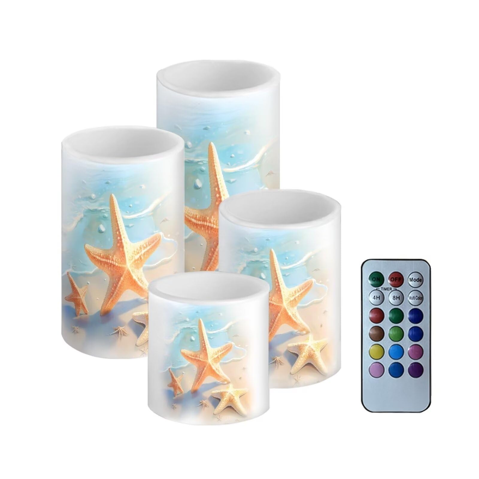 Netilgen Flameless Candles Battery Powered Led Pillar Candle Tealights With Remote Timer Color Changing Control For Indoor Outdo