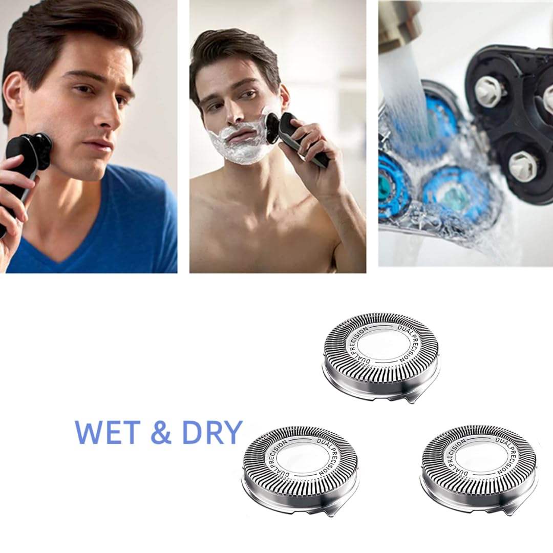 Hq8 Replacement Heads For Aquatec Shavers,Compatible With Razor Pt720 At880 At810 Heads, Hq8 Blades,3 Pcs