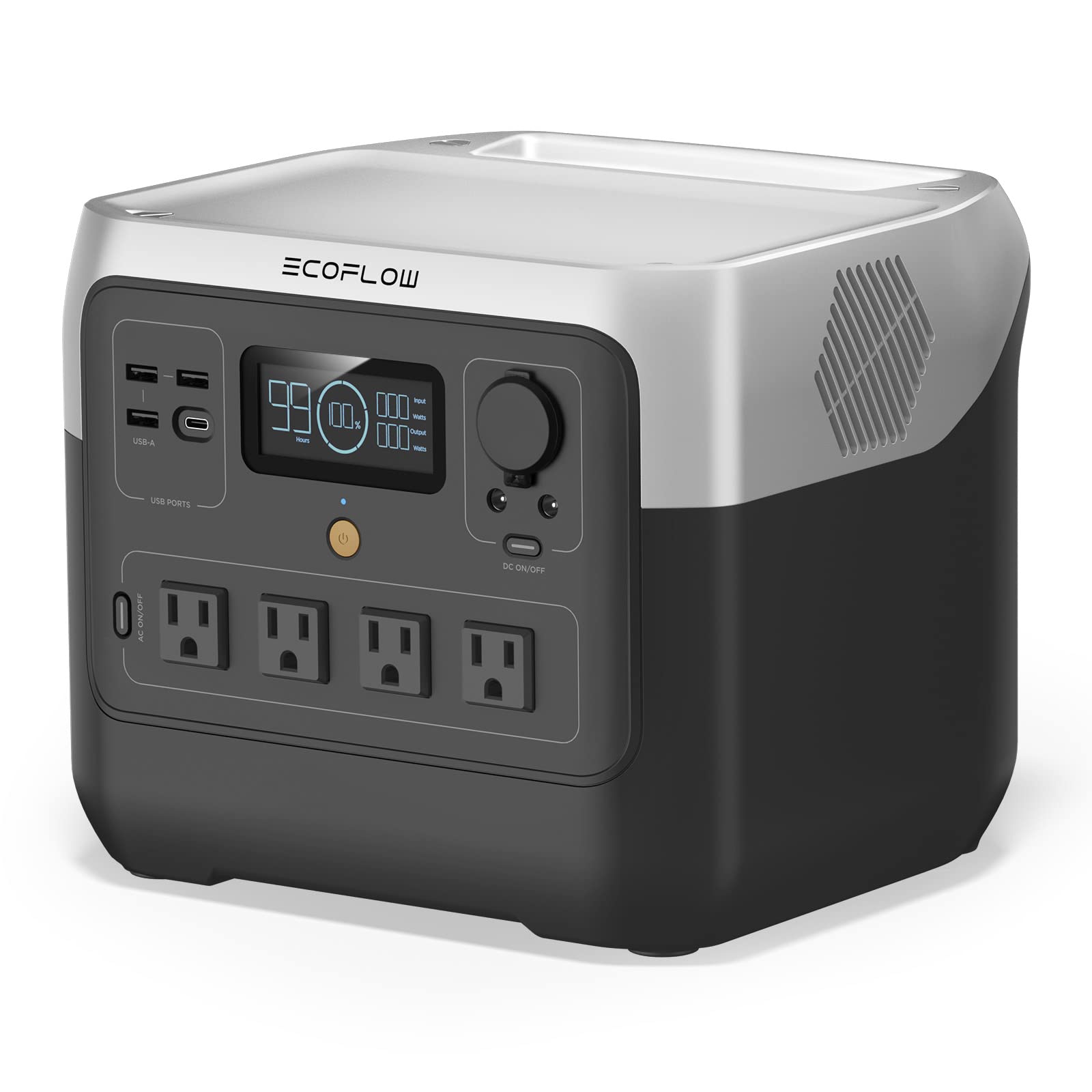 Ef Ecoflow Portable Power Station River 2 Pro, 768Wh Lifepo4 Battery, 70 Min Fast Charging, 4X800W (X Boost 1600W) Ac Outlets, S