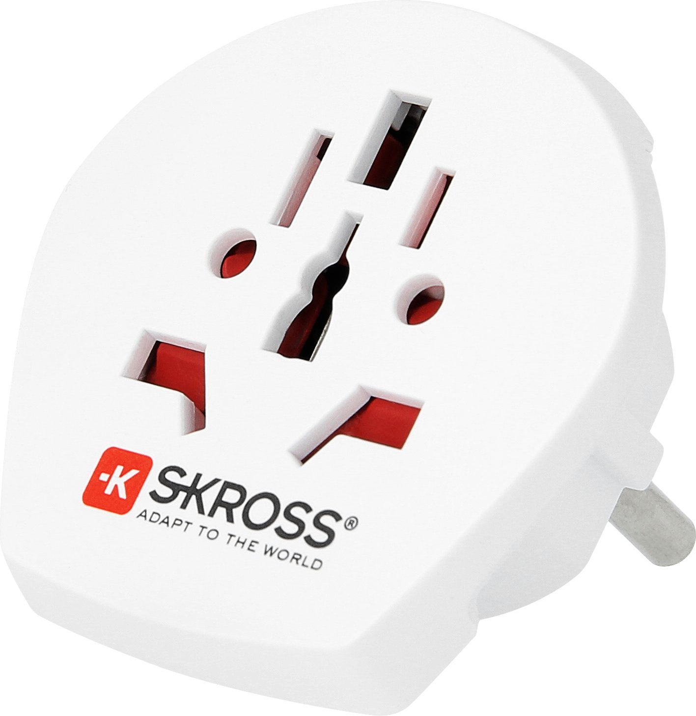 Skross Pro World Travel Adapter With Ground Plugs