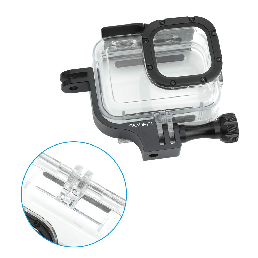 Skyjffj 90 Degree Aluminum Vertical Bracket Adapter Elbow Adapter For Gopro Hero 8(Accessories Can Be Installed)