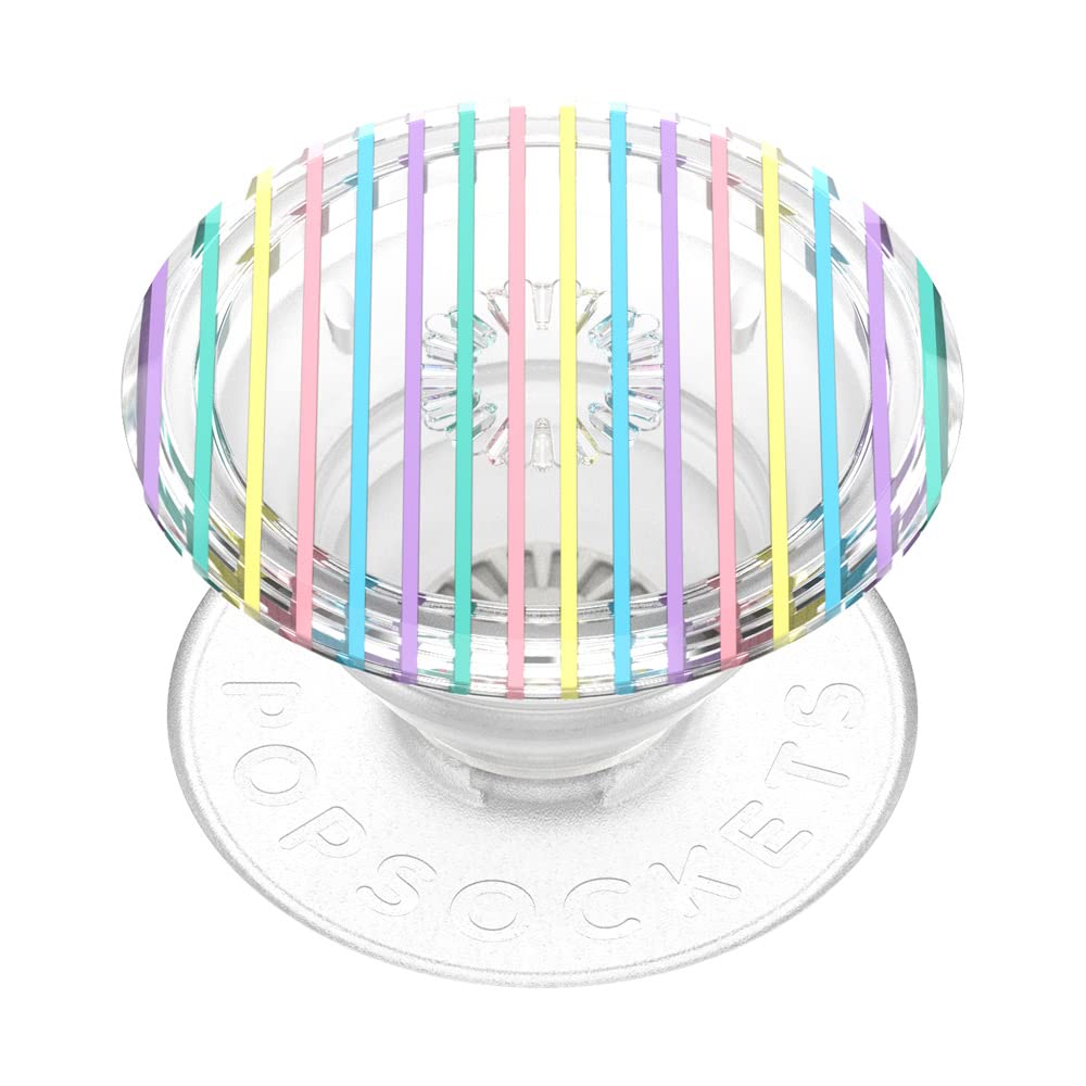 PopSockets Adhesive Phone Grip, Holder, Phone Stand, Rainbow - Translucent Colorblock
