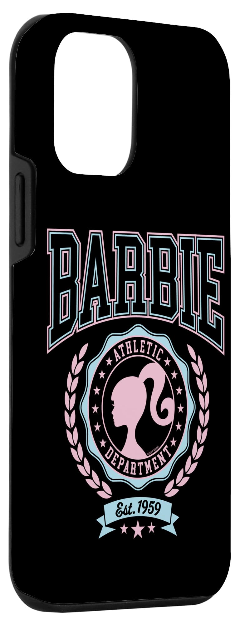 Iphone 12 Mini Barbie   Varsity Athletic Department Silhouette Logo Case