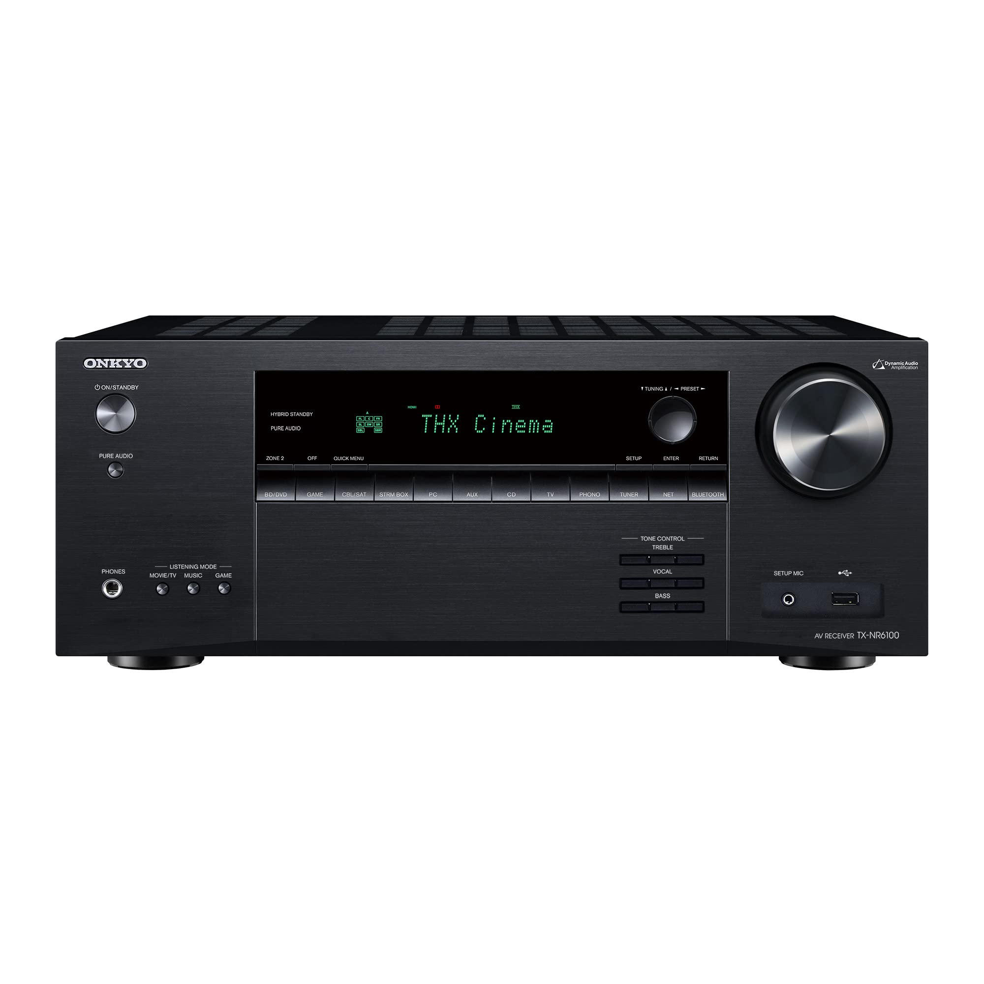 Onkyo Tx Nr6100 7.2 Channel 8K Smart Av Receiver   Thx Certified, Works With Sonos Certified, And Ultimate 4K Gaming Experience