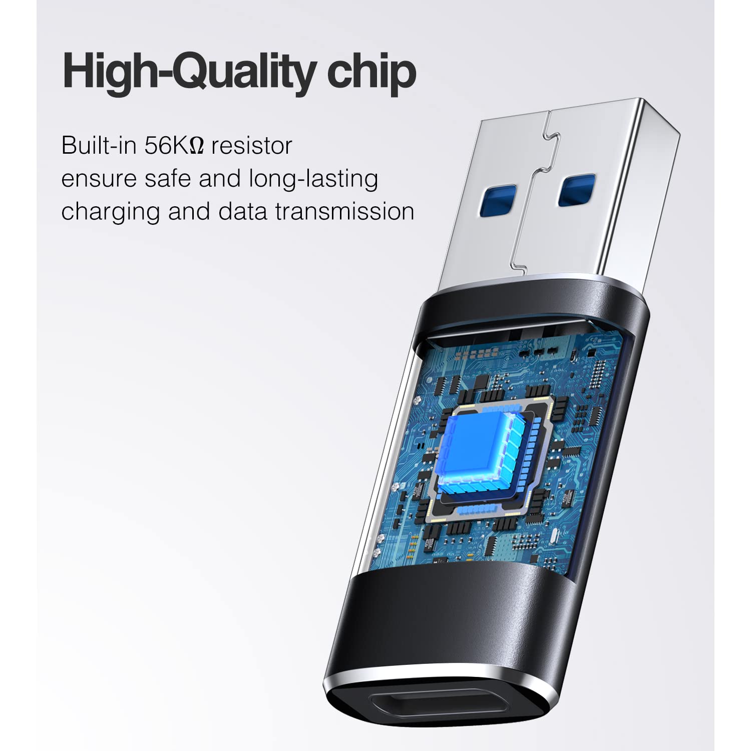 [10Gbps] Usb C Female To Usb Male Adapter, Usb 3.1 A To Usb C Adapter Superspeed Data Sync Compatible With Iphone 16/ Iphone 15 Plus Pro Max,Type C Earphone, Laptop, Charger, Quest Link  Black