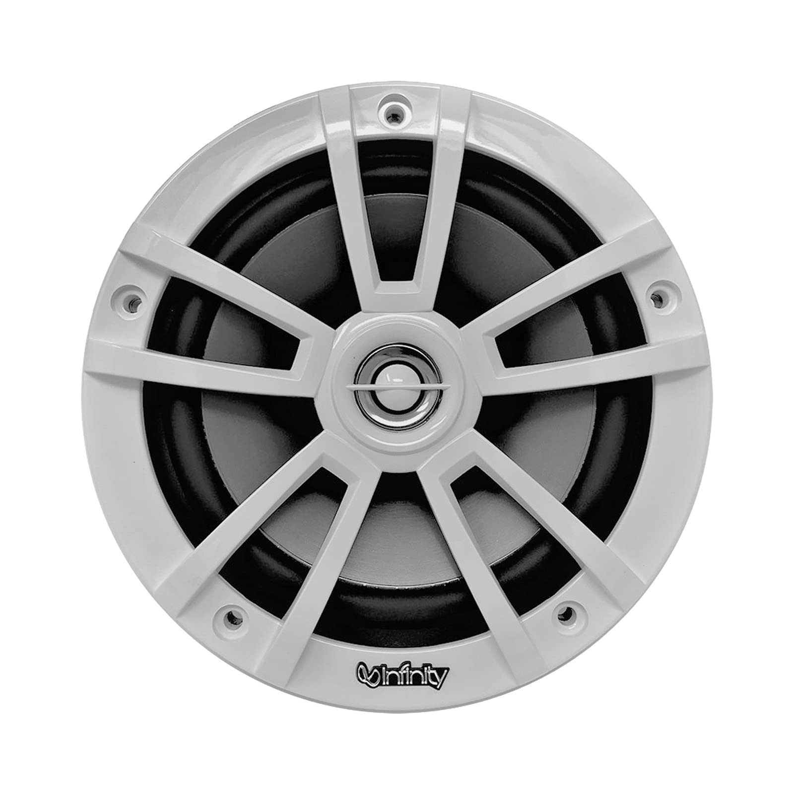 Infinity 6.5'' Marine Speakers (Qty 2) 1 Pair Of Oem Replacement Speakers W/Enrock 50Ft Wire (White) 622Mwb