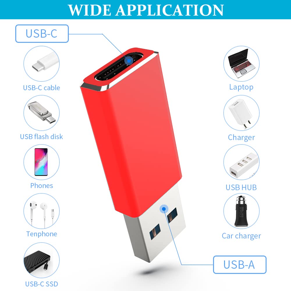 Warmstor 3-Pack Usb C Gen 2 Female To Usb Male Adapter 10Gbps Support Double Sided Data Transfer & 60W Fast Charging For Apple W