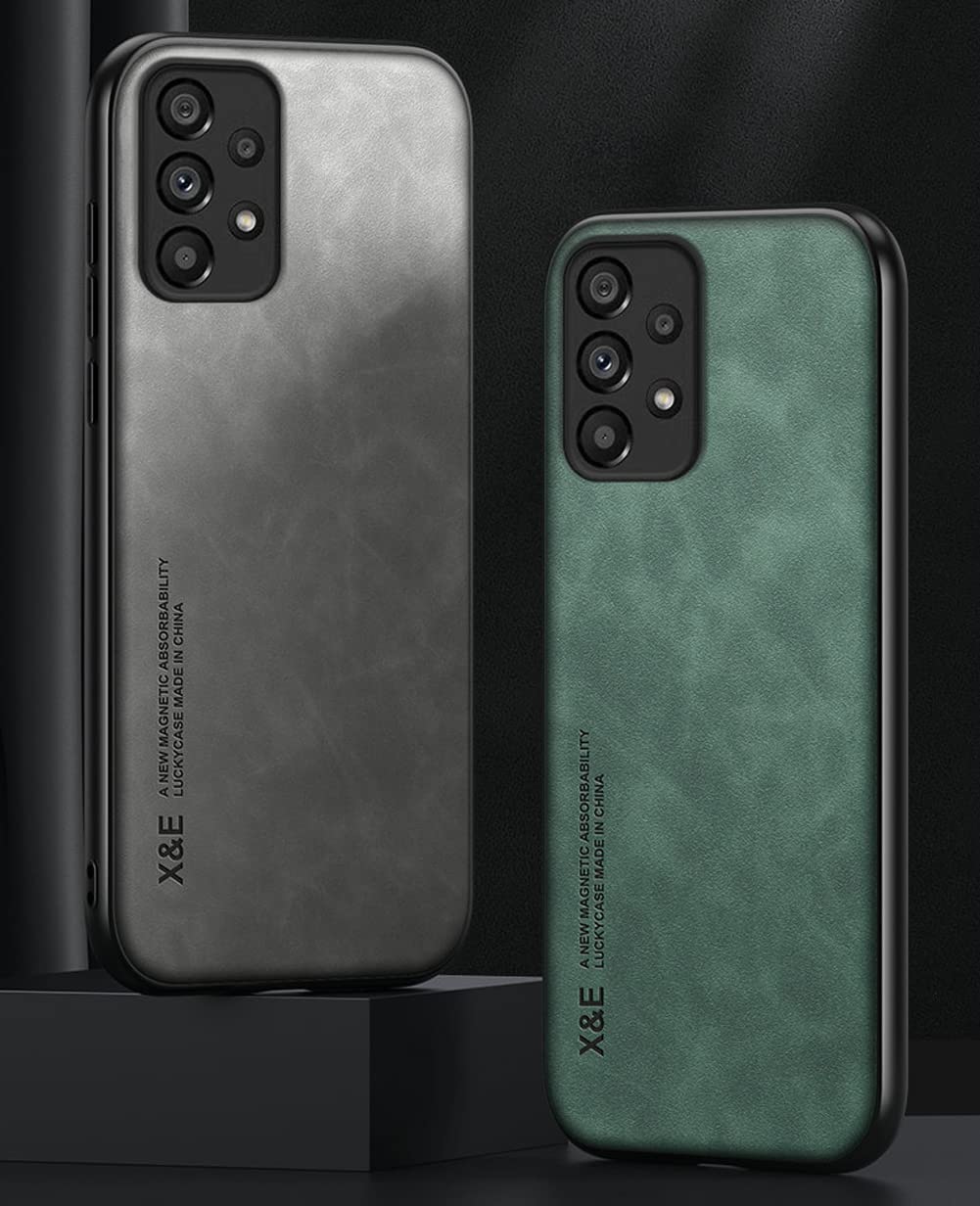 Kepuch Silklike Case For Samsung Galaxy A53 5G   Cover Bumper Built In Metal Plate For Samsung Galaxy A53 5G   Green