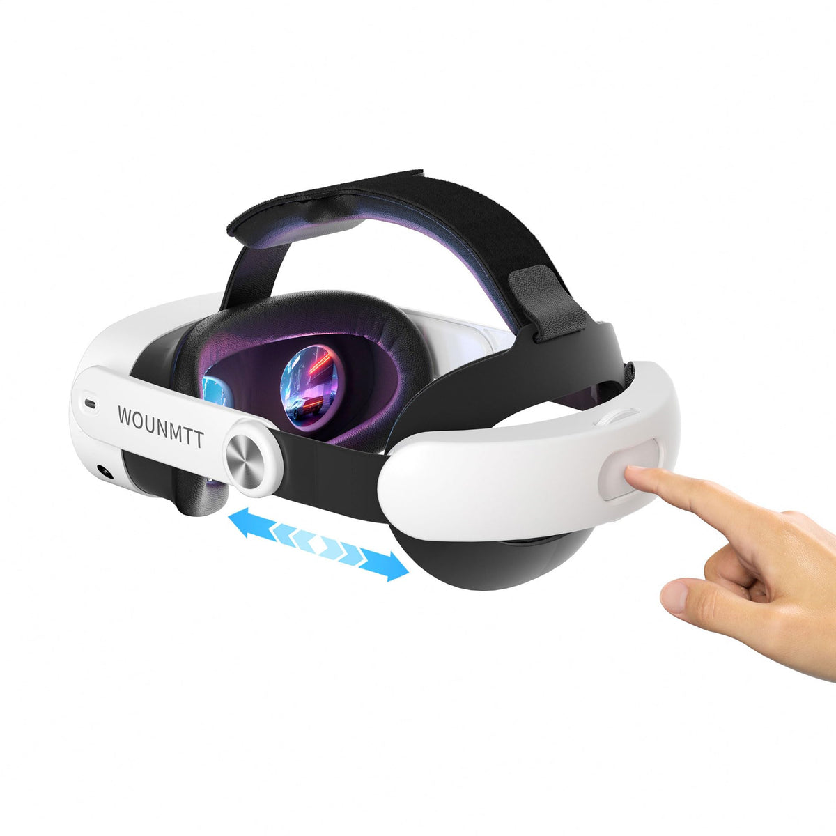 Head Strap For Oculus Meta Quest 3S Quest 3, Fashion Adjustable Comfort Enhanced Support Vr Headset Accessories Strap No Battery